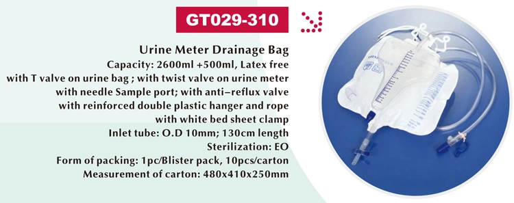 2000ml Economic Luxury Urinary Drainage Bag Urine Collector Bag Disposable Urine Bag