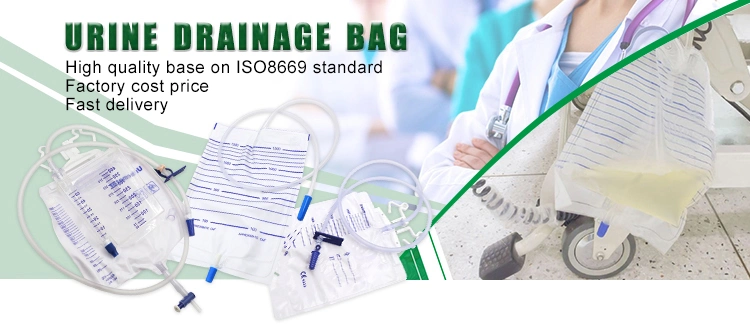 CE Certificated China Needleless Sampling Port Sterile Luxury 2000ml 2500ml 4000ml 5000ml 10000ml Close System Urine Drainage Bags Collection Bag