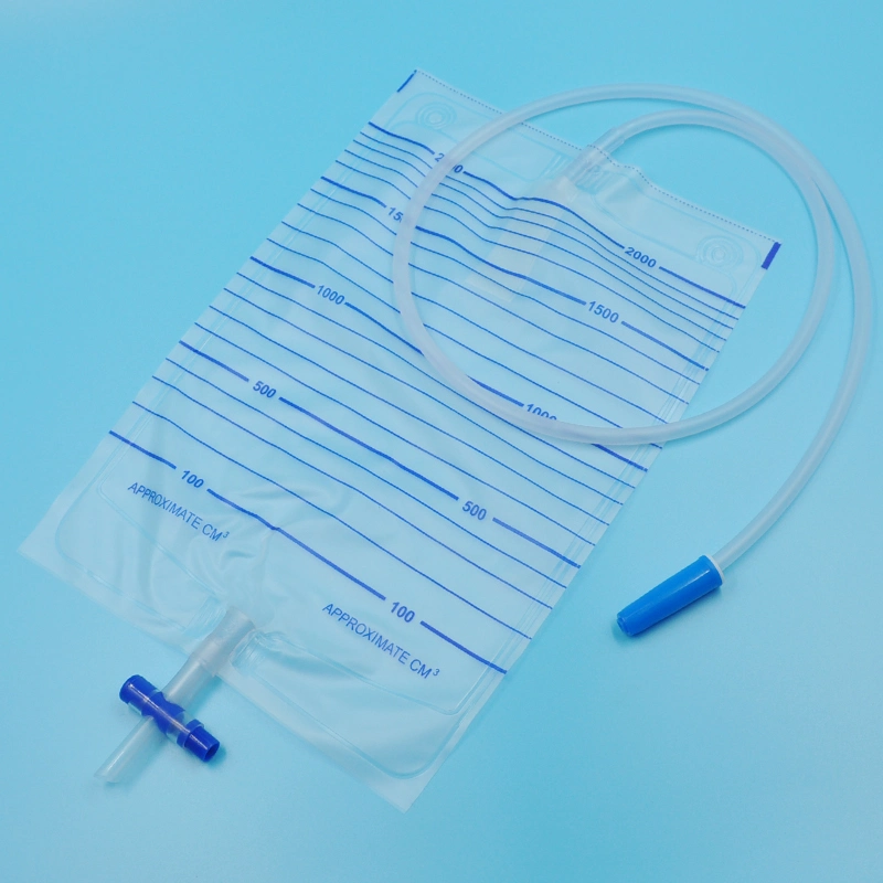 CE Cetificated Cheaper Price 2000ml Adult and Pediatric China Medical Sterile Disposable Urine Drainage Bags Urine Collection Bags Leg Urine Bags